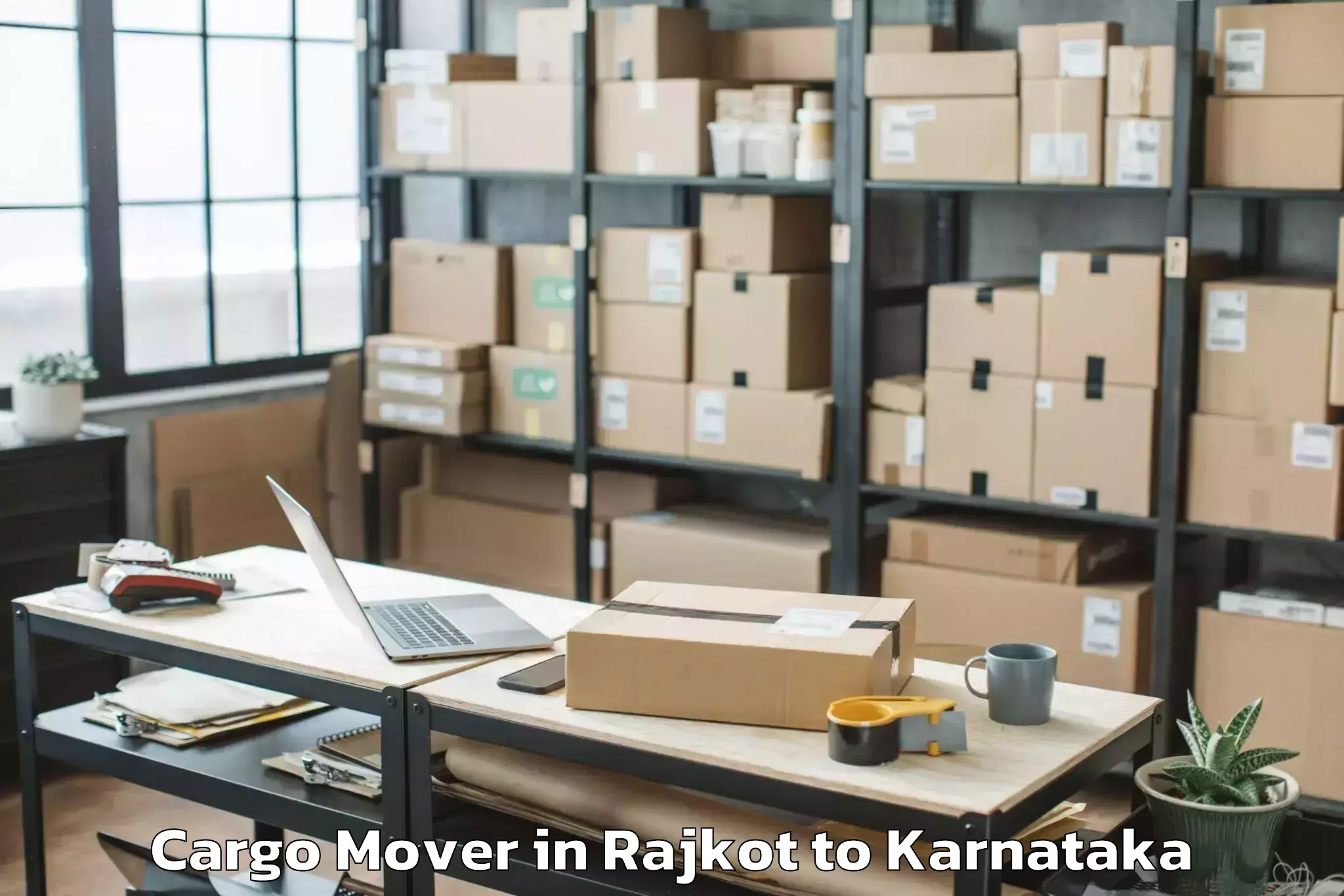 Get Rajkot to Holalkere Cargo Mover